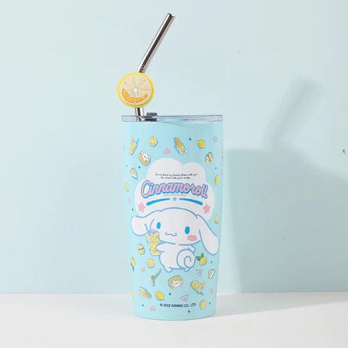 Sanrio Stainless Steel Tumblers with Lid and Straw