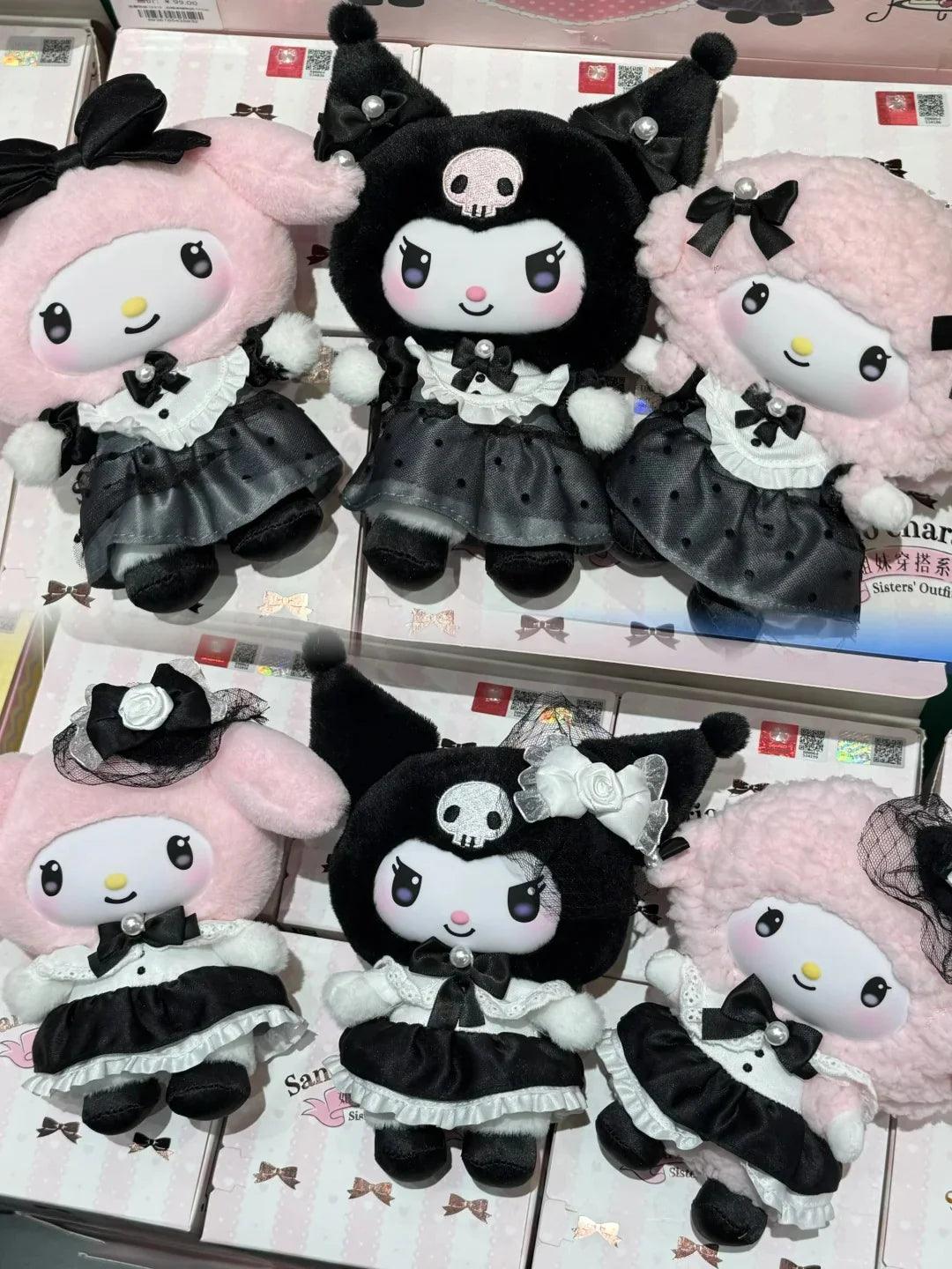 Kuromi & My Melody Elegant Gown Plush Doll Charm Blind Box - Blind Box Mall