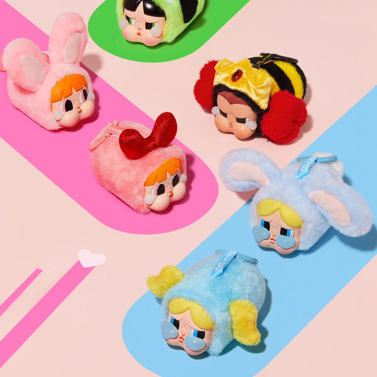 CRYBABY × Powerpuff Girls Series-Vinyl Face Plush Blind Box - Blind Box Mall