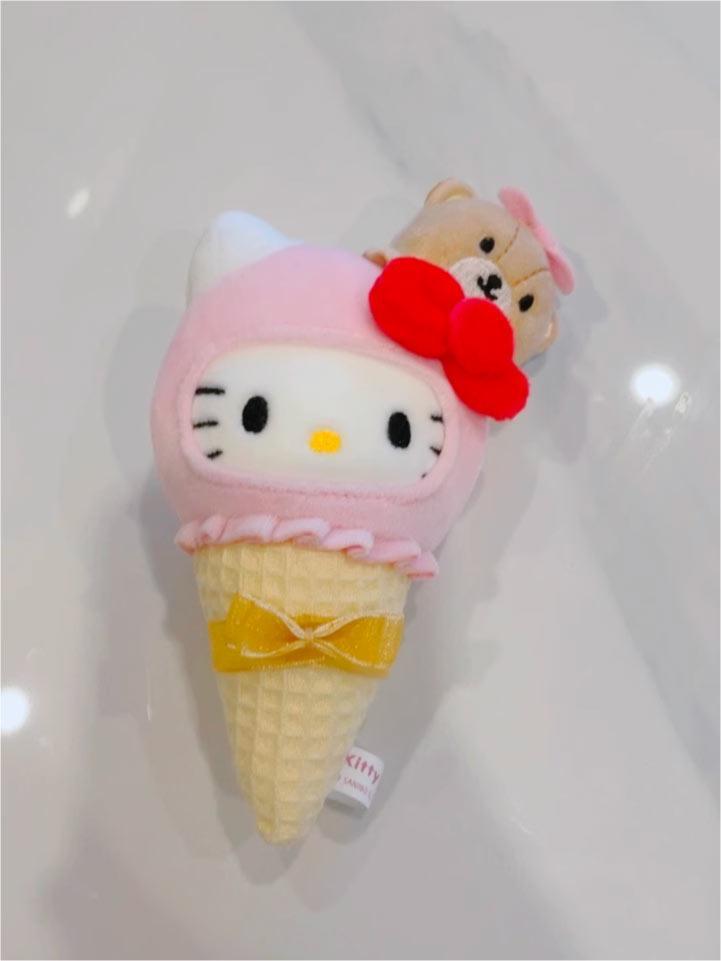 Sanrio Characters Ice Cream Plush Keychain - Blind Box Mall