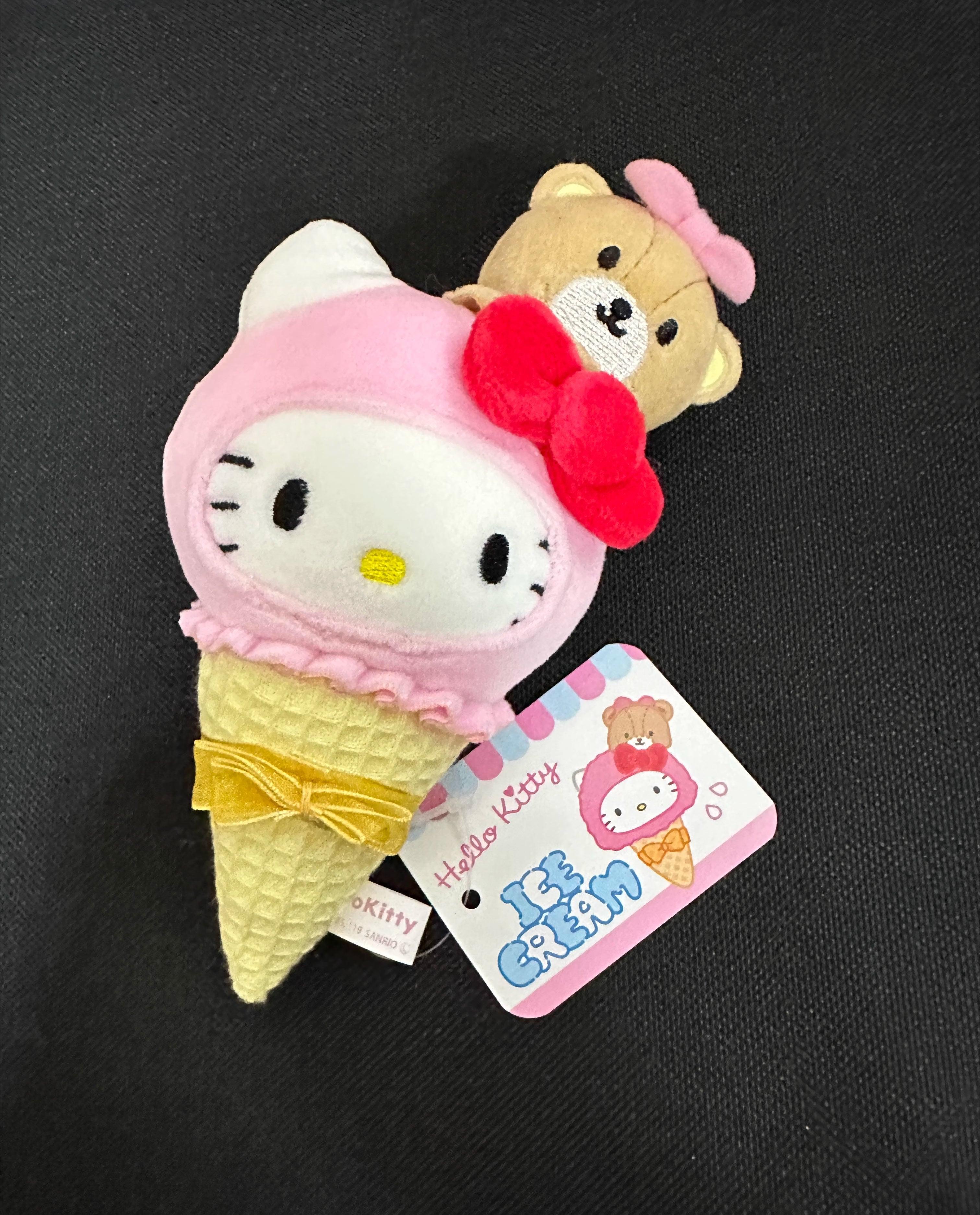 Sanrio Characters Ice Cream Plush Keychain - Blind Box Mall