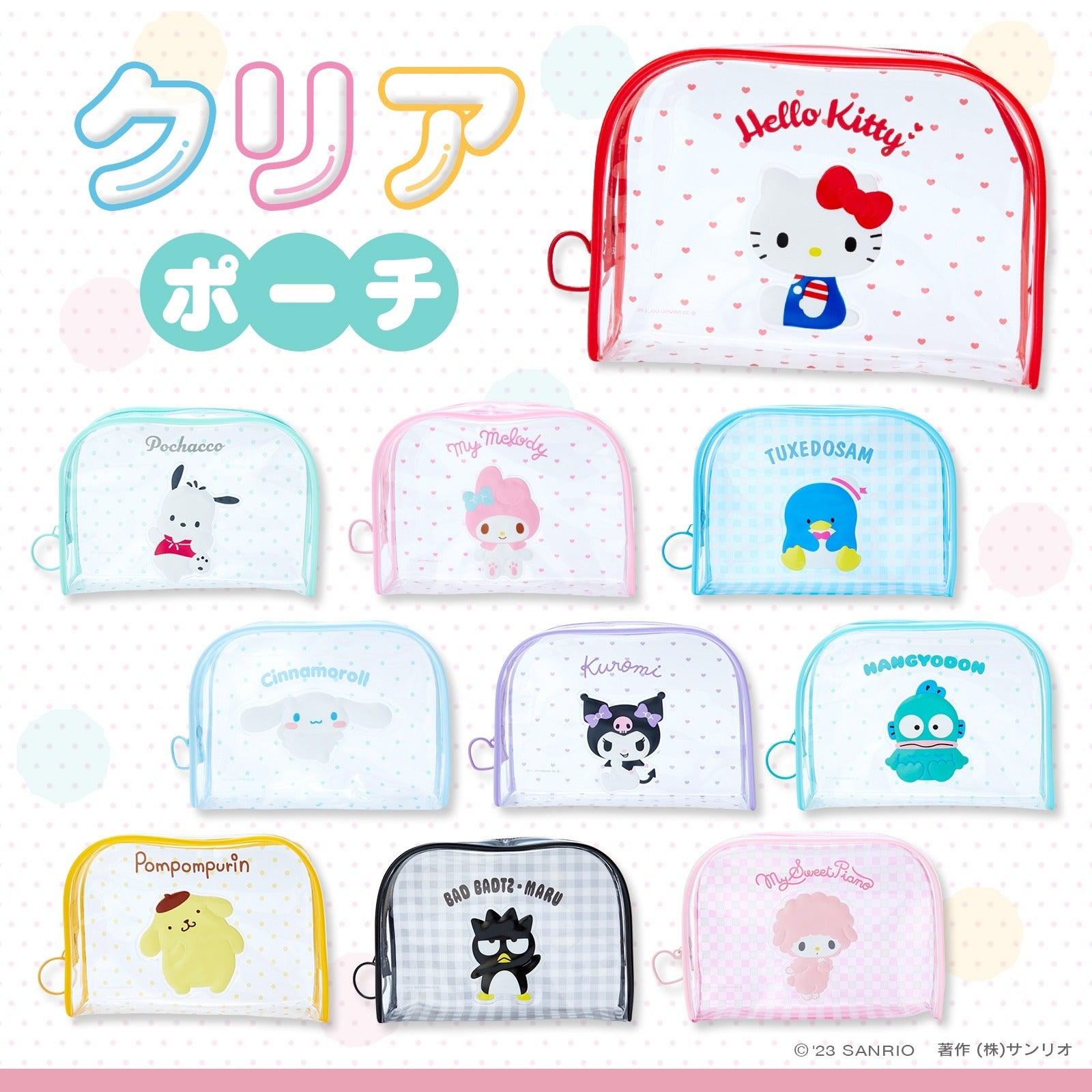 Sanrio Clear Gingham Zipper Pouch