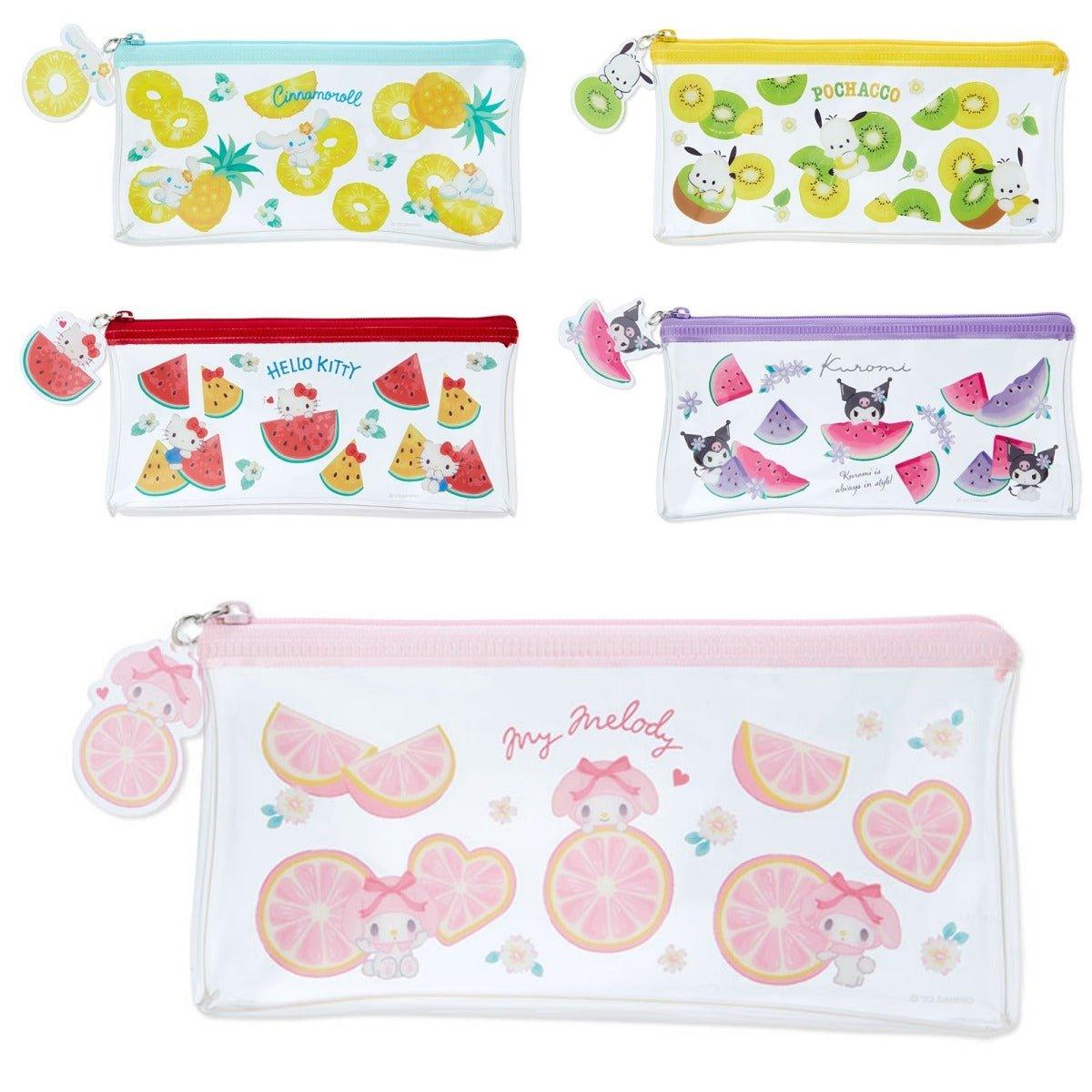 Sanrio Fruit Clear Storage Pencil Case