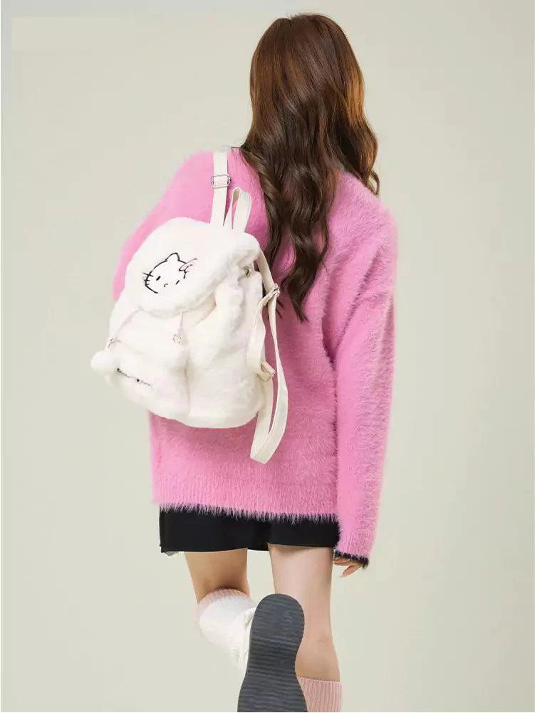 Sanrio Fluffy Backpack - Blind Box Mall