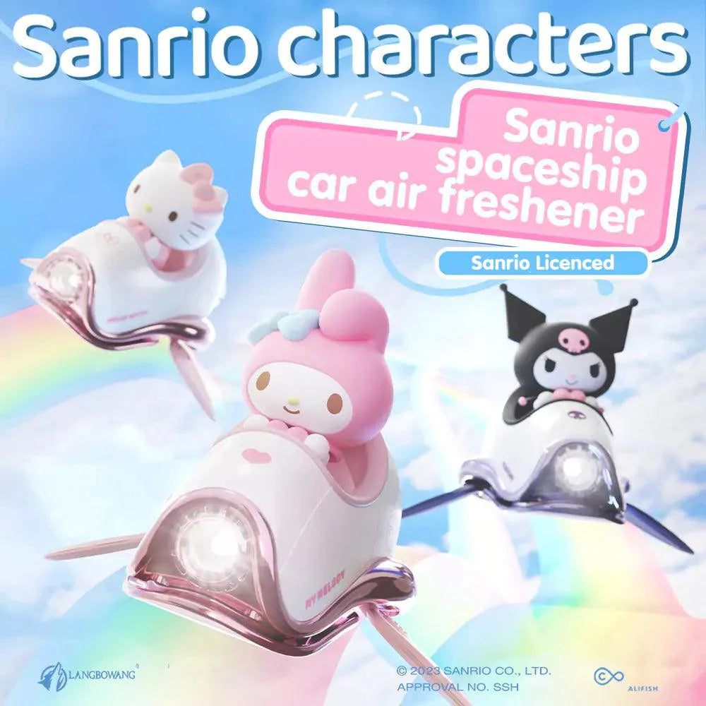 Sanrio Spaceship Car Air Freshener - Blind Box Mall