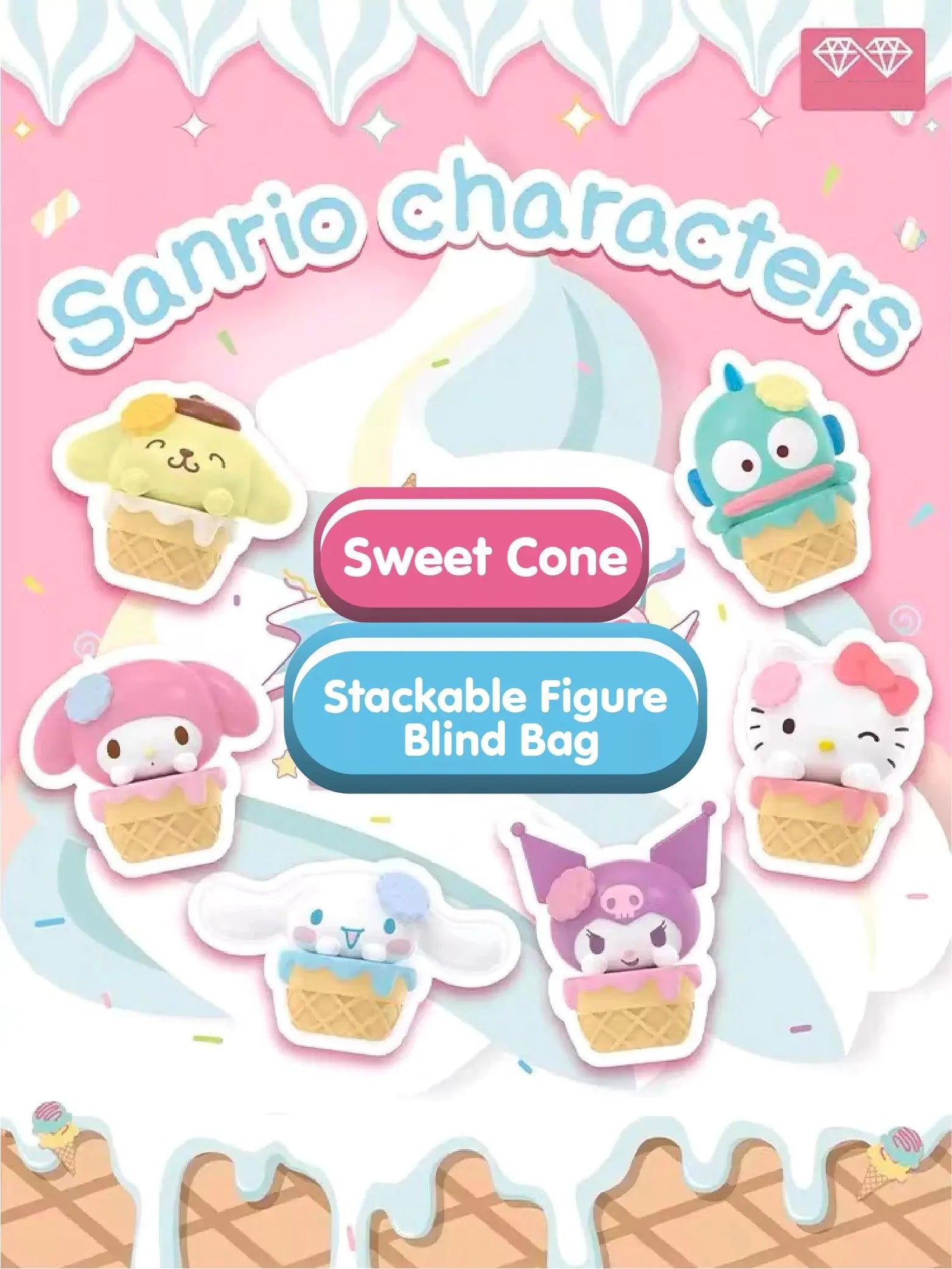 Sanrio Sweet Cone Stackable Figure Blind Bag - Blind Box Mall