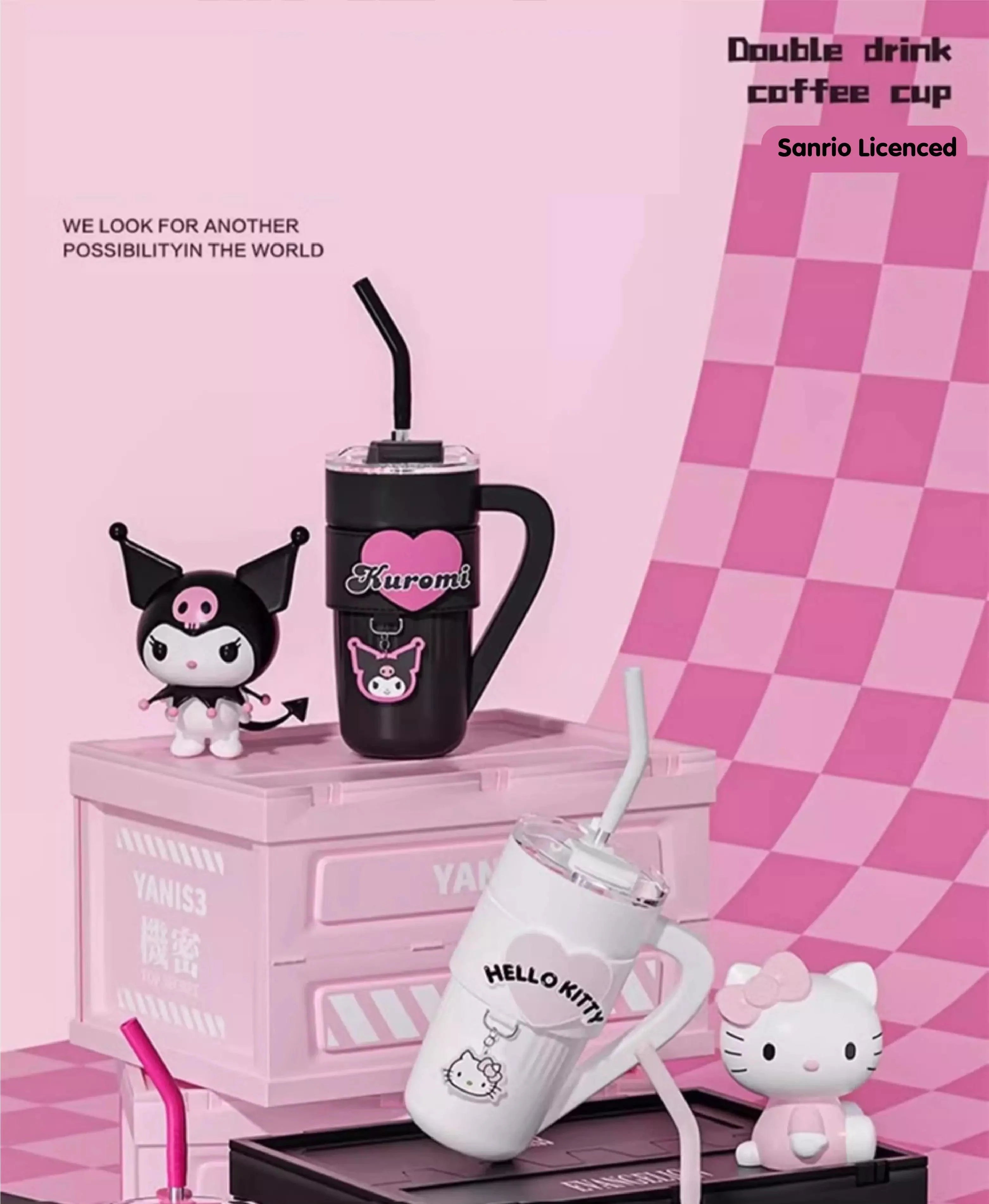 Sanrio Heart Sleeve Leak-proof Tumbler 40 Oz - Blind Box Mall