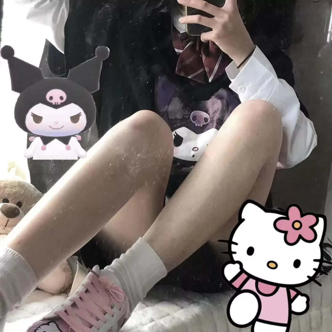 Cinnamoroll & Hello Kitty Kawaii Face Sneakers - Blind Box Mall