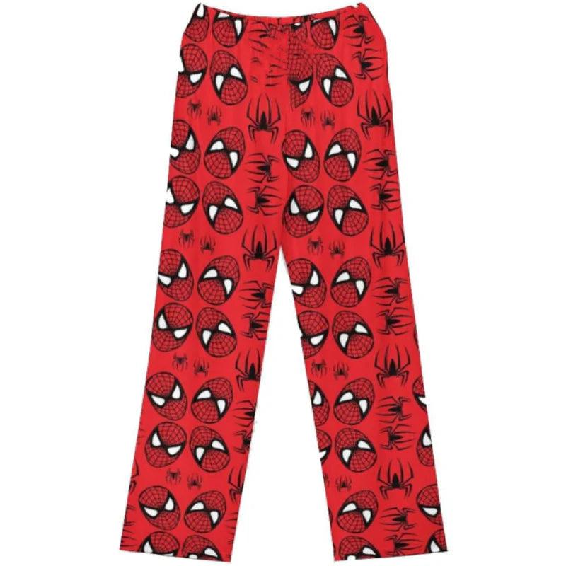 HelloKitty&Spiderman Fluffy Fleece Warm Pajamas Pants - Blind Box Mall