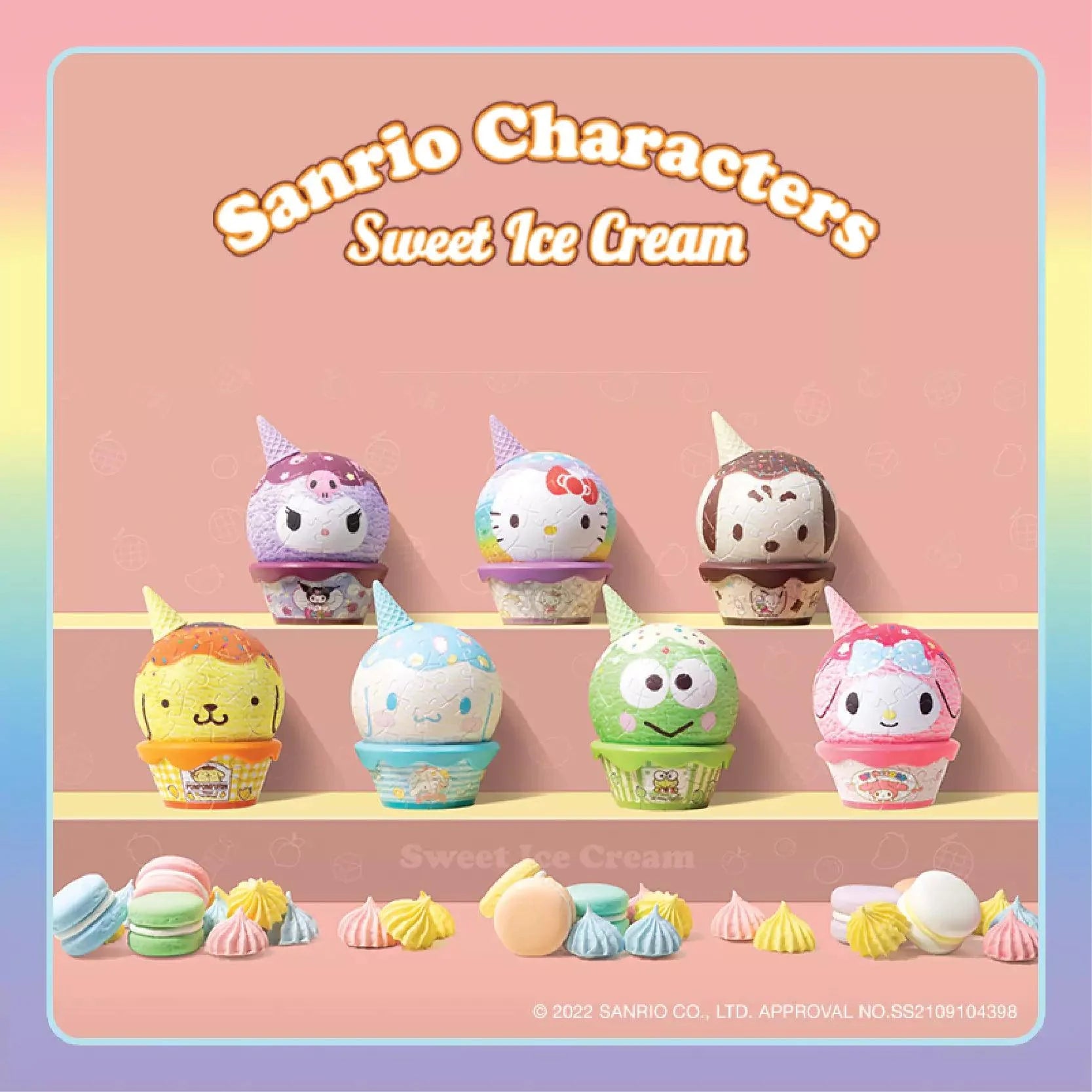 Sanrio Character Sweet Ice Cream Puzzle Blindbox - Blind Box Mall