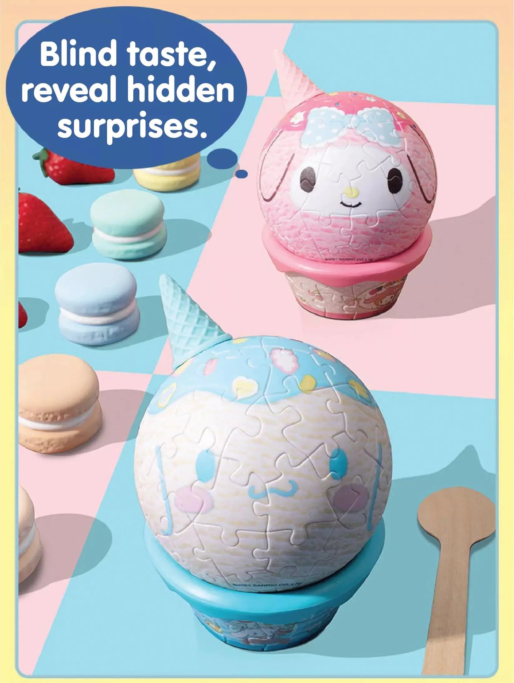 Sanrio Character Sweet Ice Cream Puzzle Blindbox - Blind Box Mall