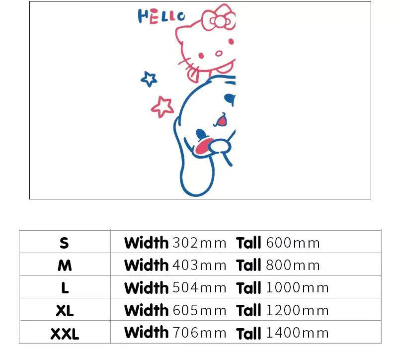 Cinnamoroll & Hello Kitty Wall 3D Acrylic Stickers - Blind Box Mall