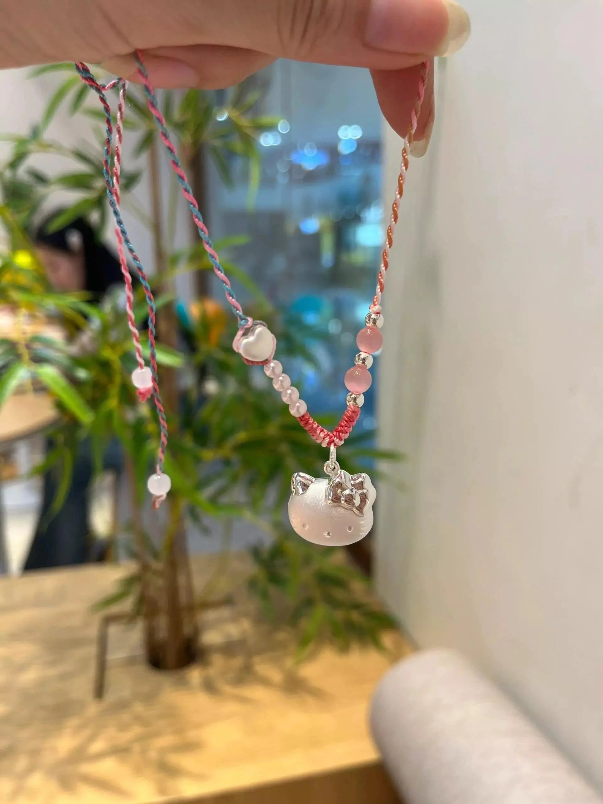 HelloKitty Silver Charmsilver Necklace - Blind Box Mall