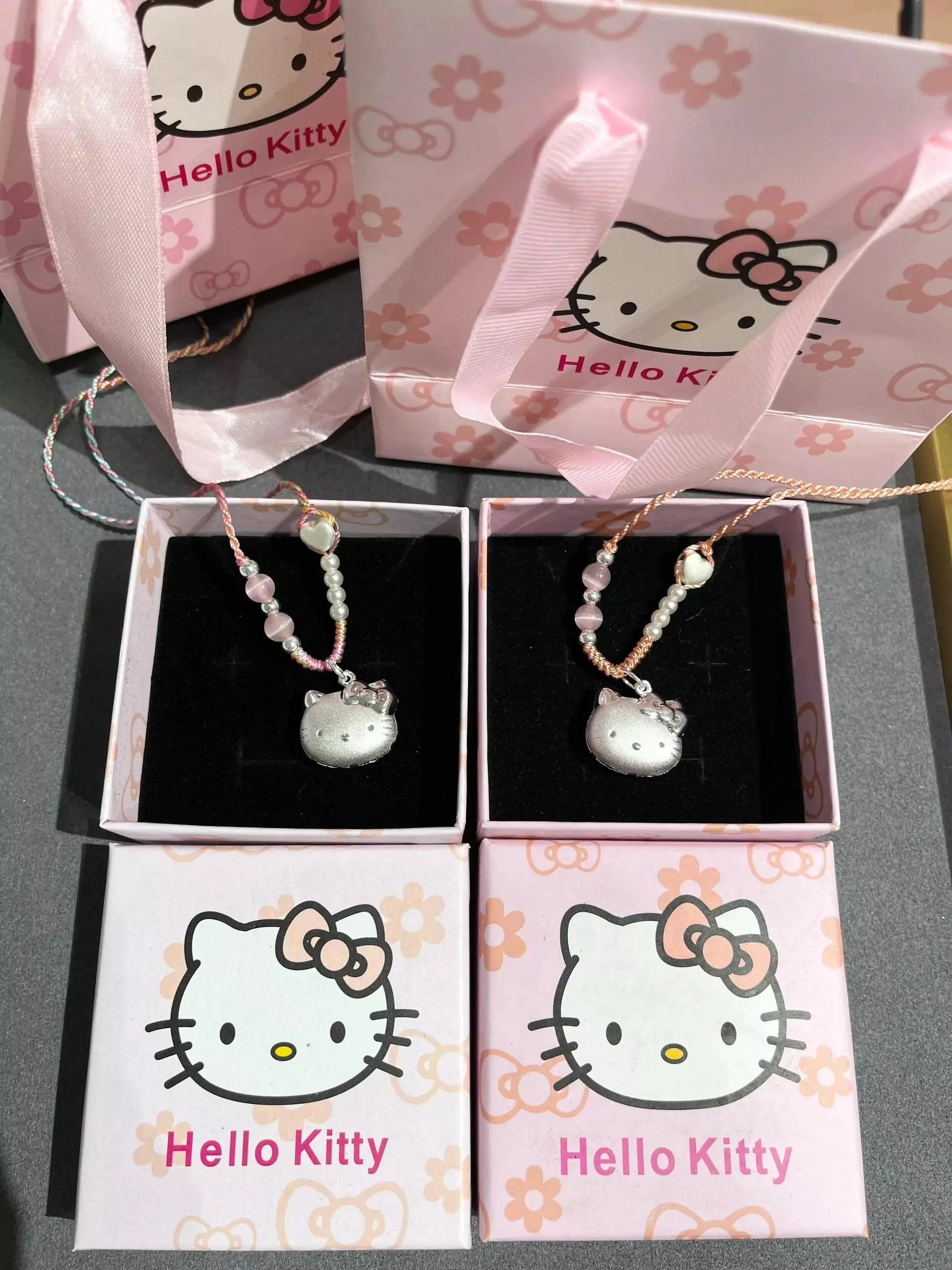HelloKitty Silver Charmsilver Necklace - Blind Box Mall