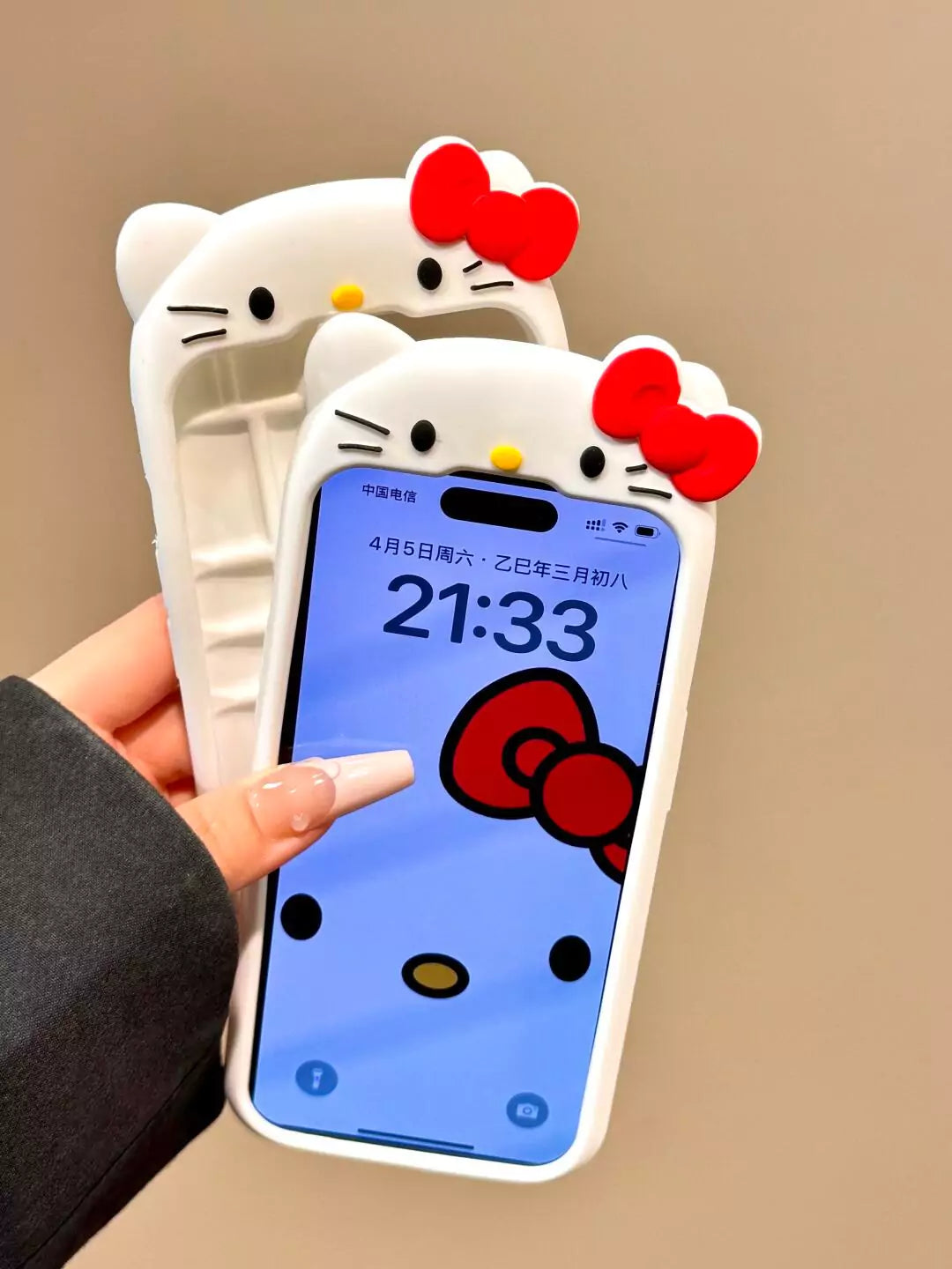 HelloKitty/My Melody Shape Silicone Phone Case - Blind Box Mall