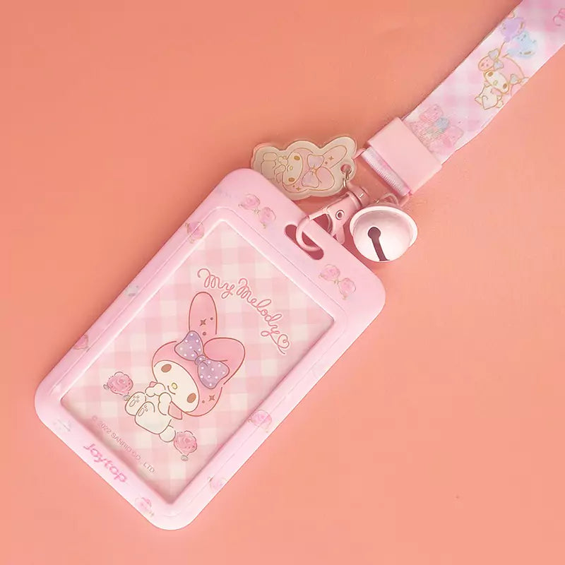 Sanrio Photocard Holder with Bell Keychain - Blind Box Mall