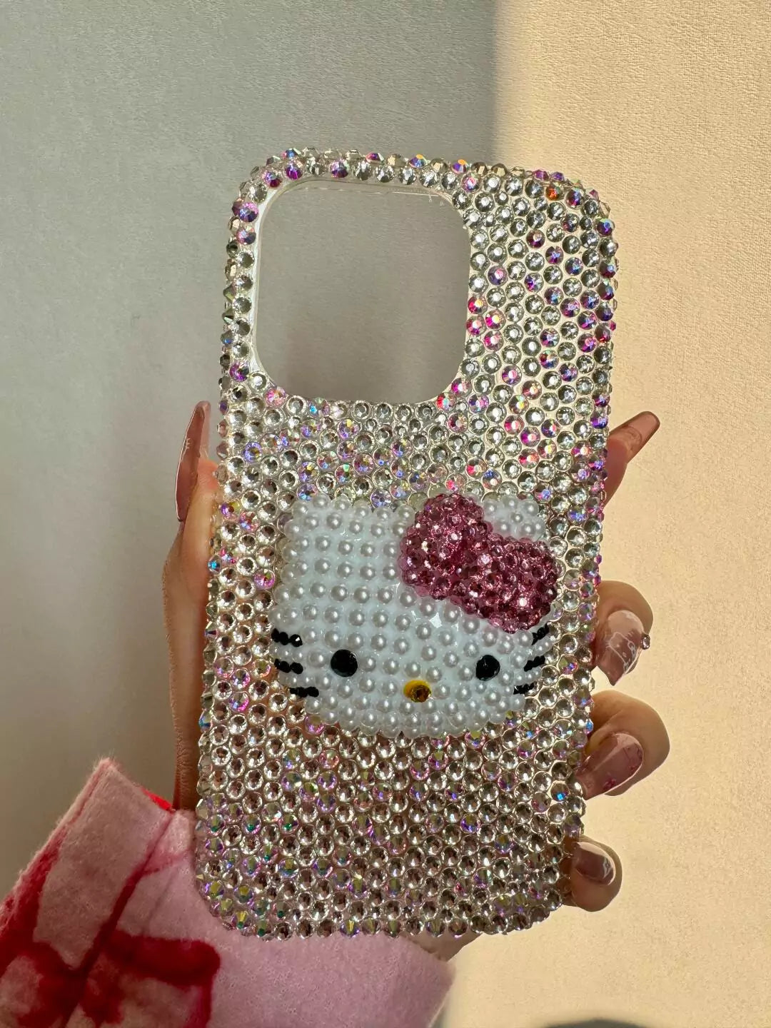 Hello Kitty Handmade Rhinestone Diamond Phone Case - Blind Box Mall
