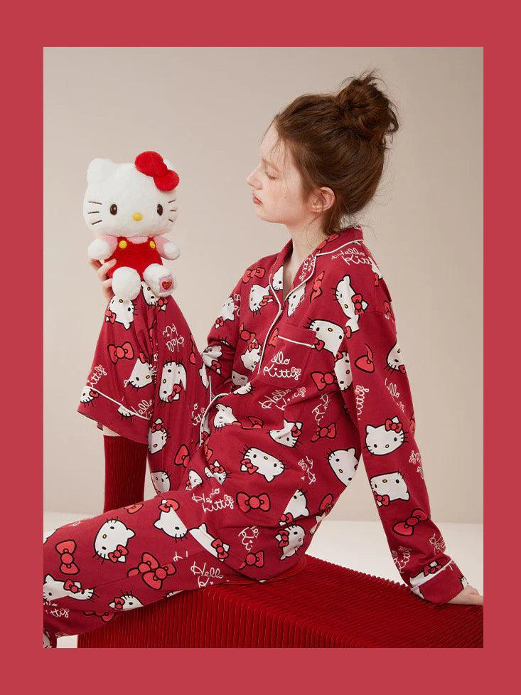 Hello Kitty Pajamas 100% Cotton - Blind Box Mall