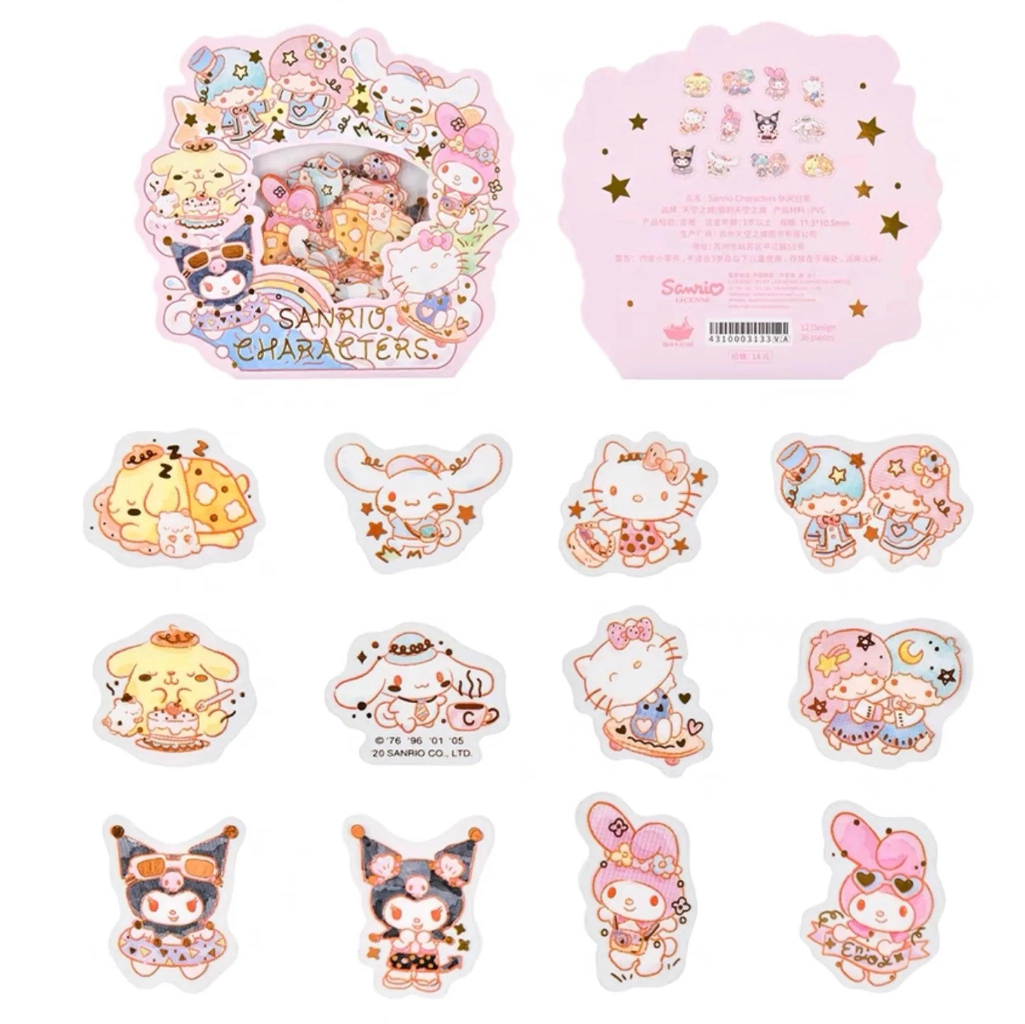 Sanrio Characters Decorative Stickers
