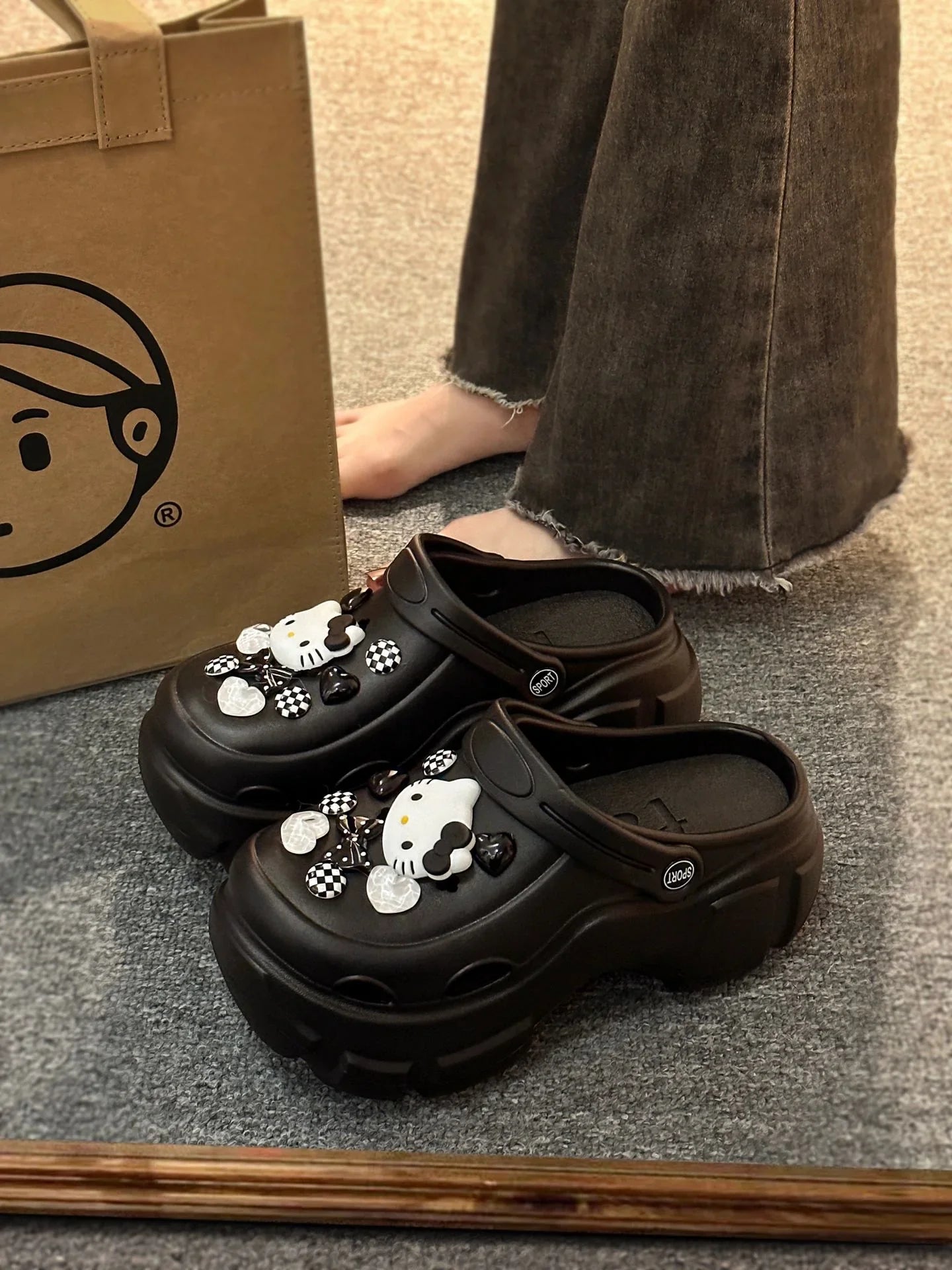HelloKitty Clogs Platform Shoes - Blind Box Mall