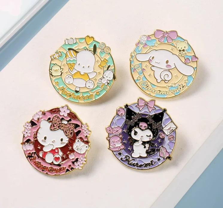 Sanrio Garland Medal Pins
