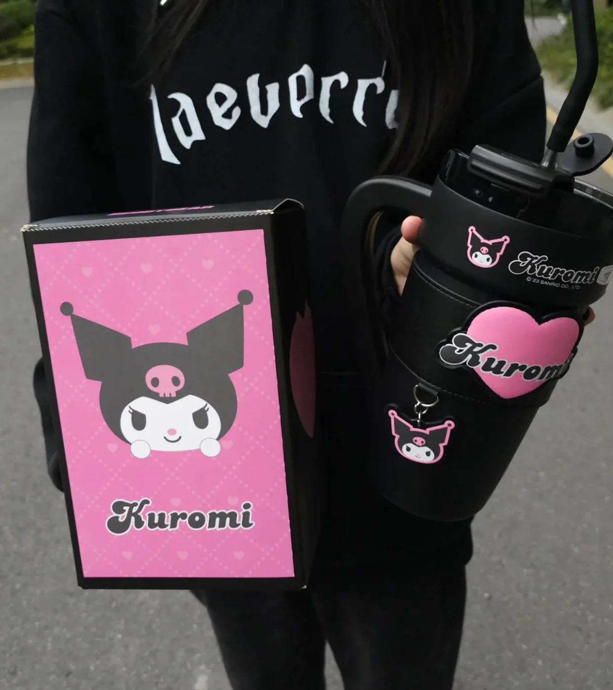 Sanrio Heart Sleeve Leak-proof Tumbler 40 Oz - Blind Box Mall