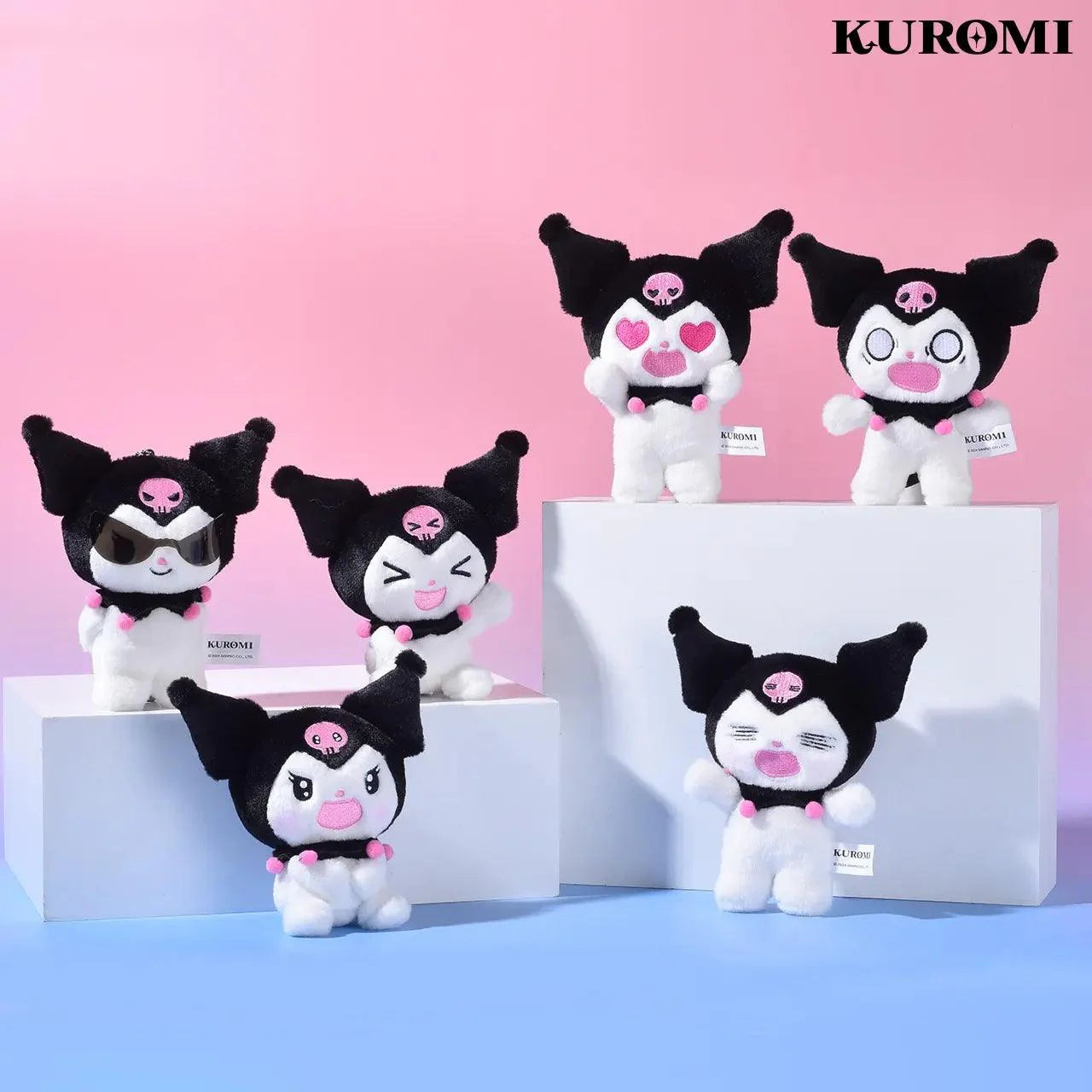 Kuromi Funny Face Plush Charm Blind Box - Blind Box Mall