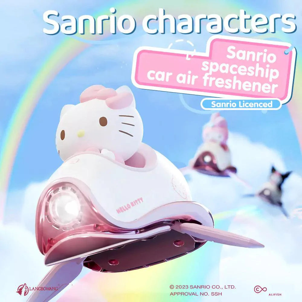 Sanrio Spaceship Car Air Freshener - Blind Box Mall