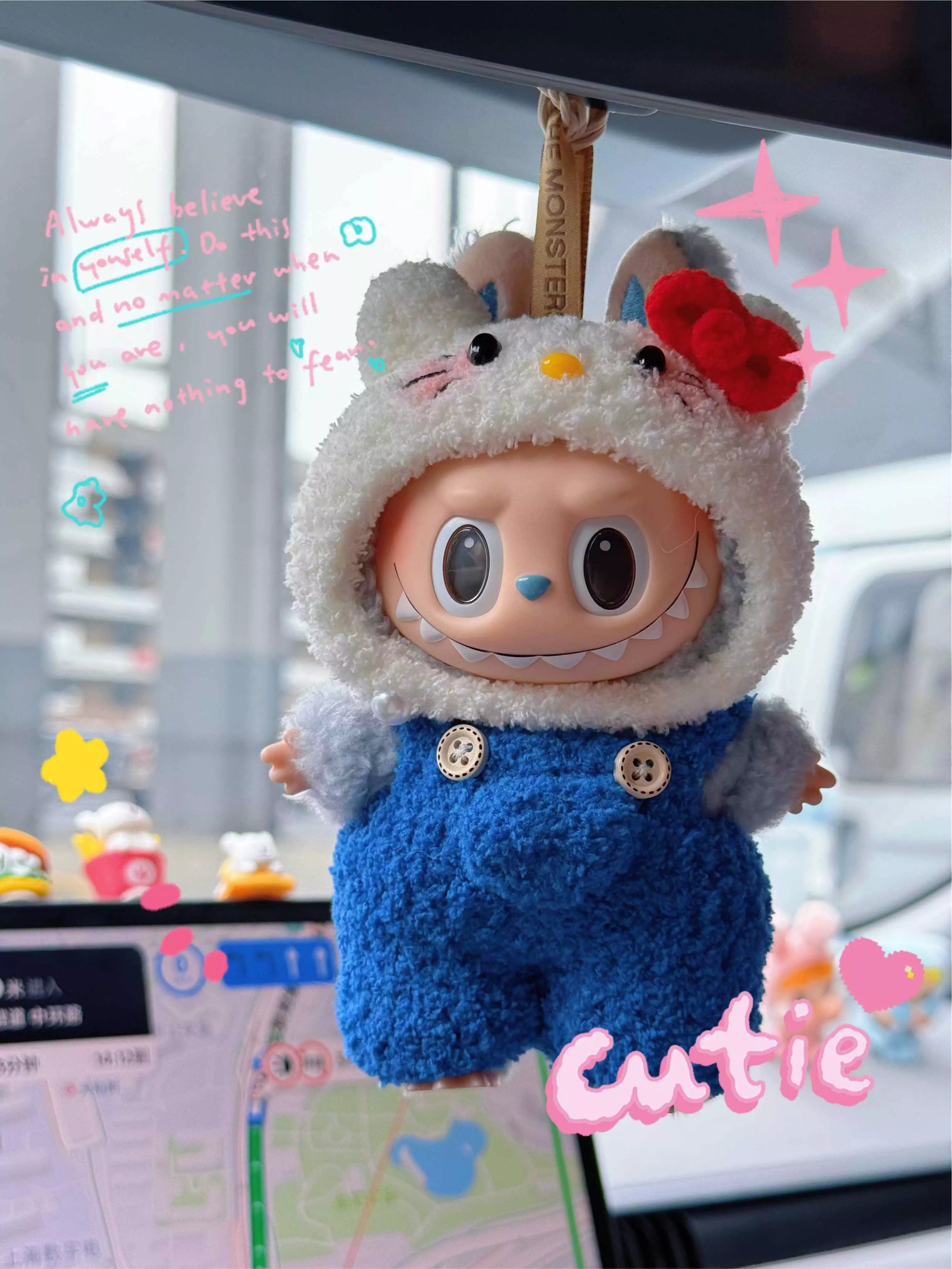 Hello Kitty Handmade Knitted Outfit for Labubu - Blind Box Mall