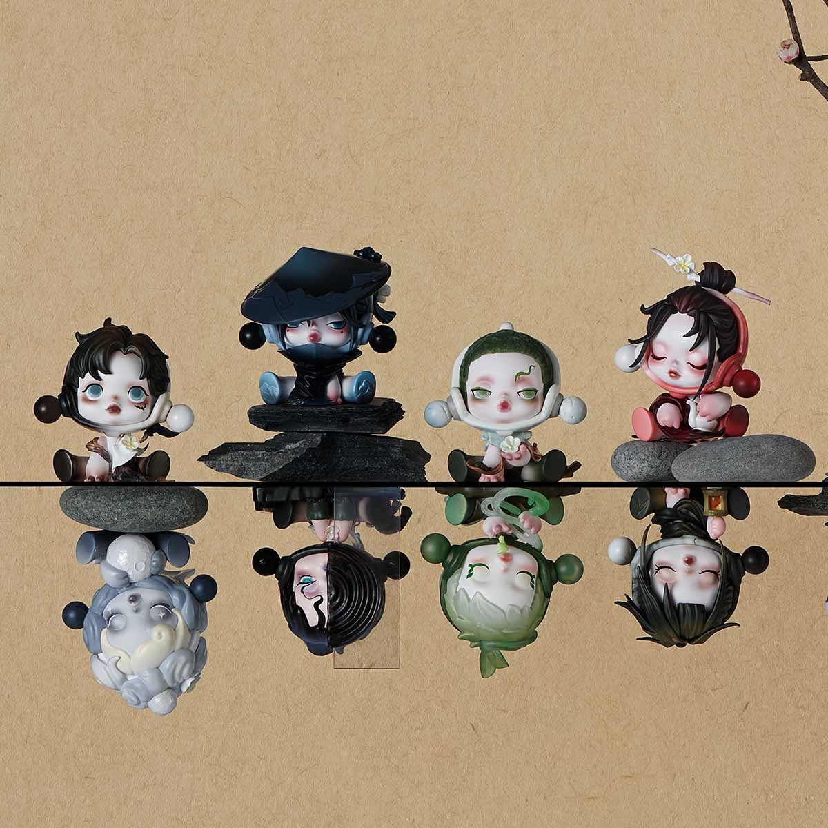 SKULLPANDA The Ink Plum Blossom Series Figures - Blind Box Mall