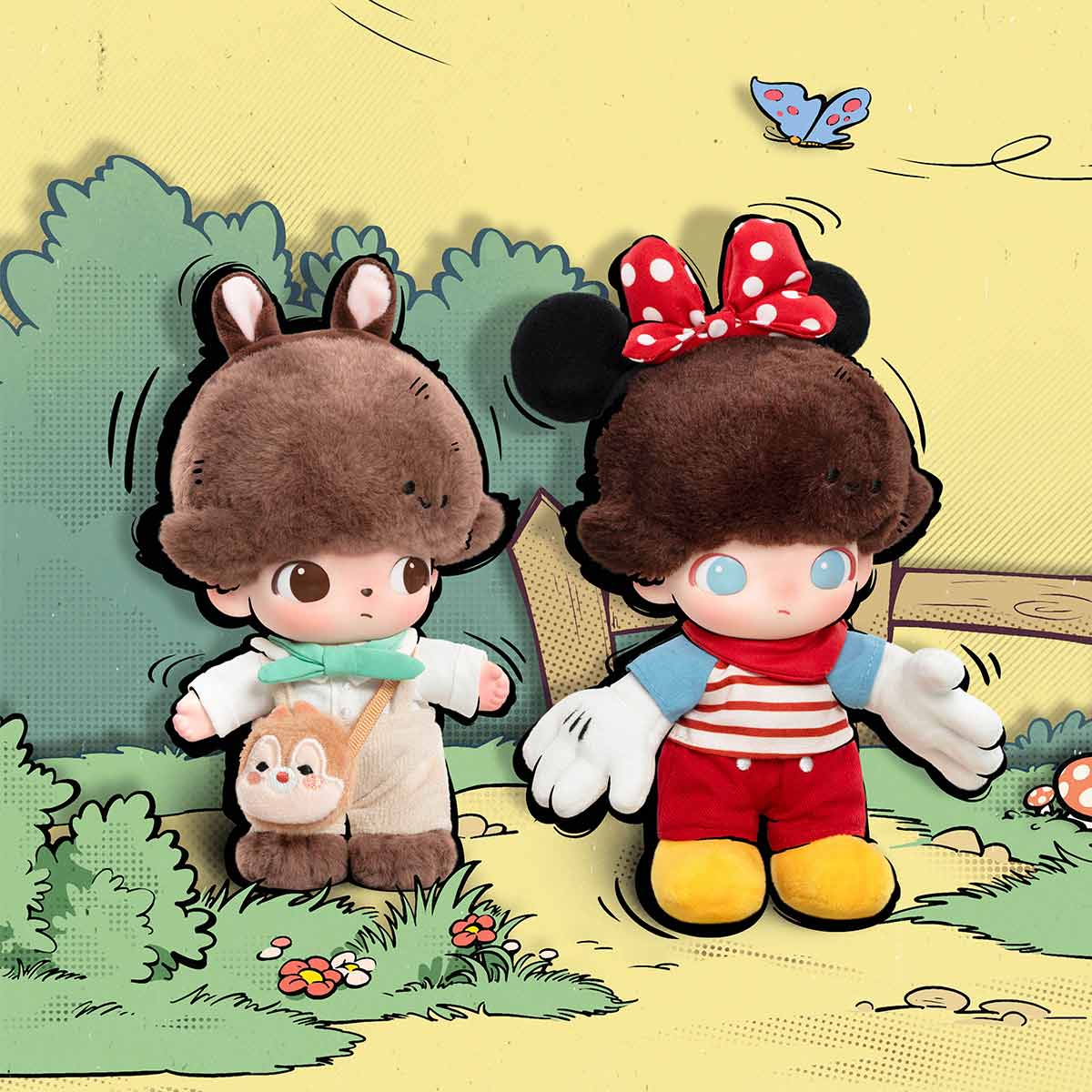 DIMOO WORLD Disney Vinyl Plush Keychain Blind Box - Blind Box Mall