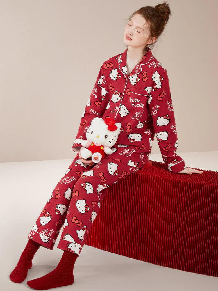 Hello Kitty Pajamas 100% Cotton - Blind Box Mall