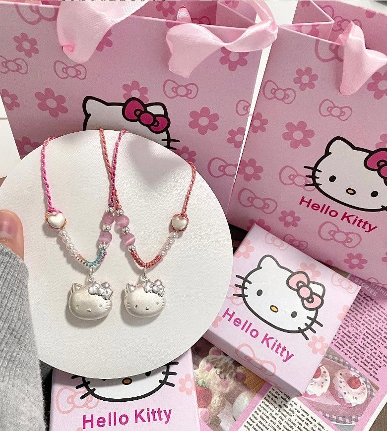 HelloKitty Silver Charmsilver Necklace - Blind Box Mall