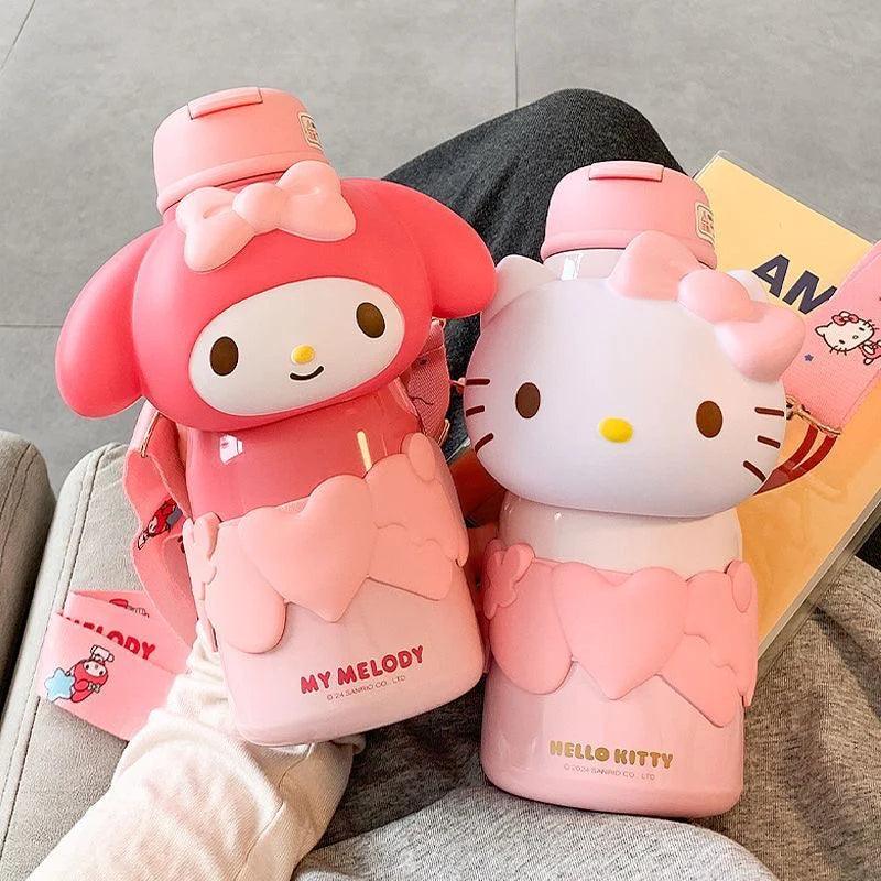 Sanrio Kids Face-shaped Water Bottle (650ml) - Blind Box Mall