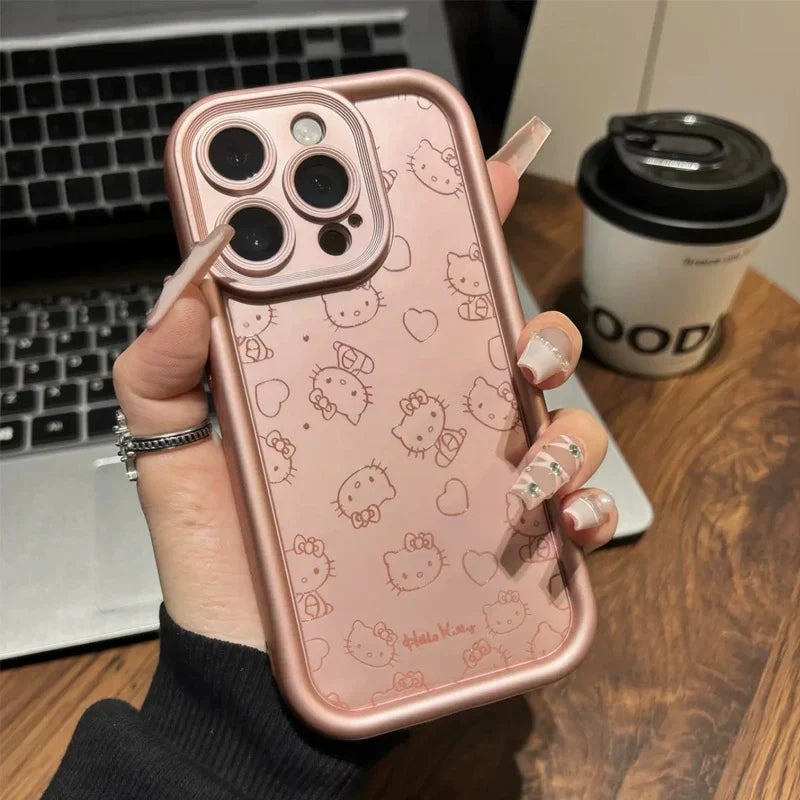 Hello Kitty Chic Pink Mirror Stand Case - Blind Box Mall