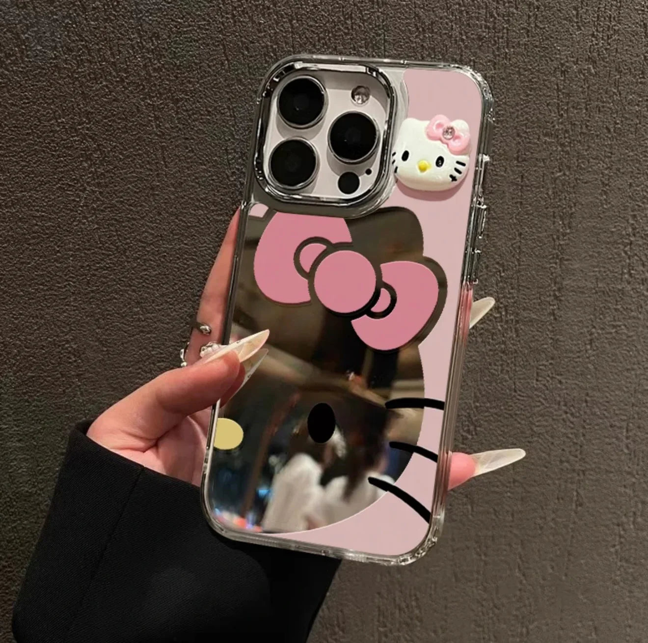 Hello Kitty Mirror Face Phone Case - Blind Box Mall