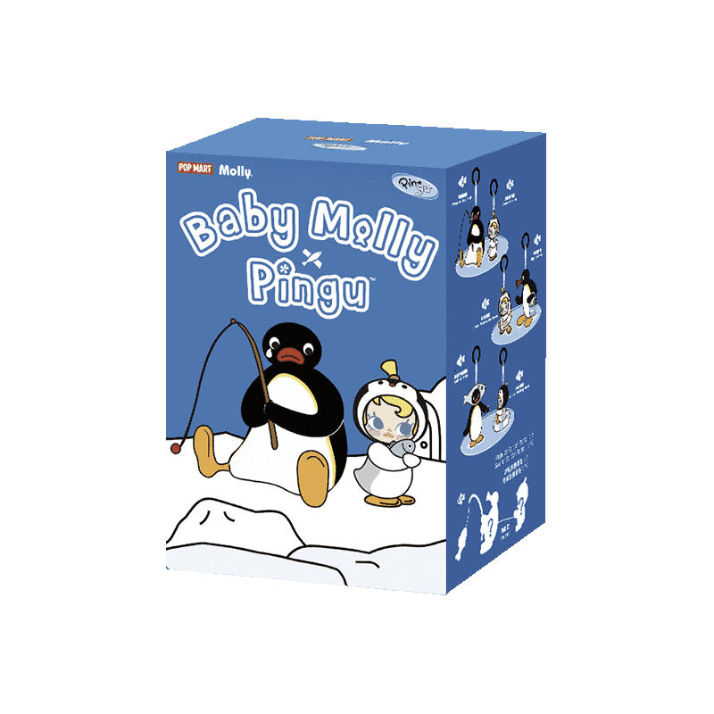 Baby Molly × Pingu Happy Fishing Series-Vinyl Plush Pendant Blind Box - Blind Box Mall