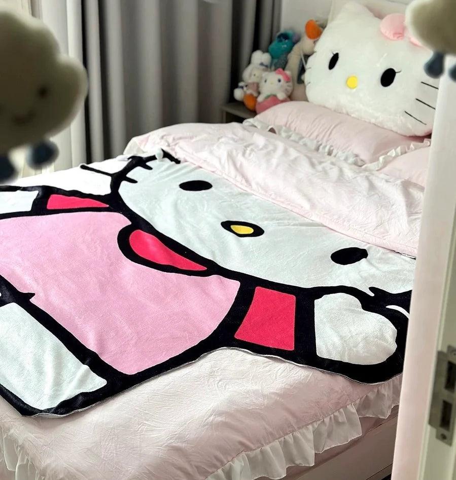Hello Kitty Figure Blanket - Blind Box Mall