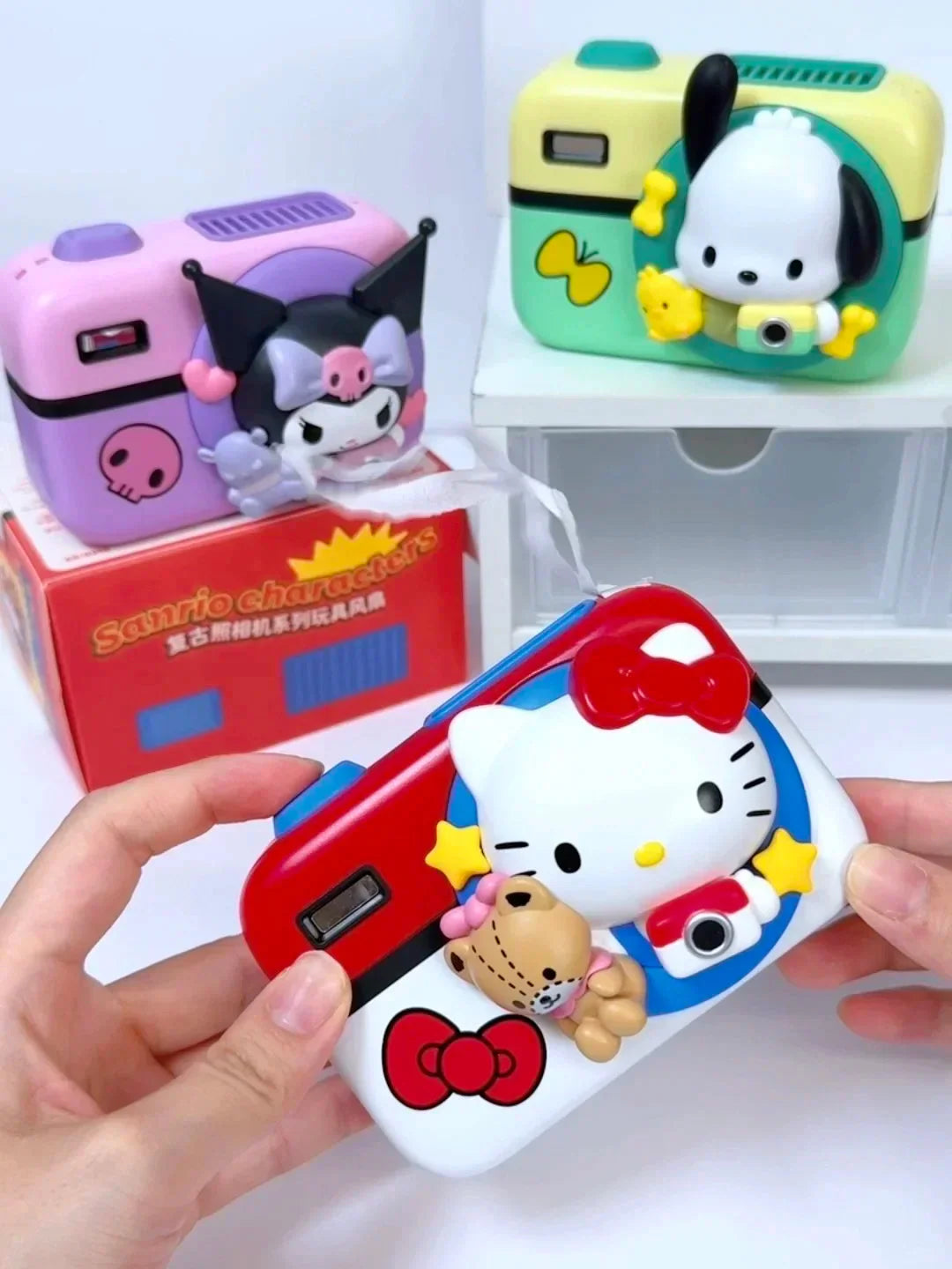 Sanrio Camera-Style Mini Fan Blind Box - Blind Box Mall