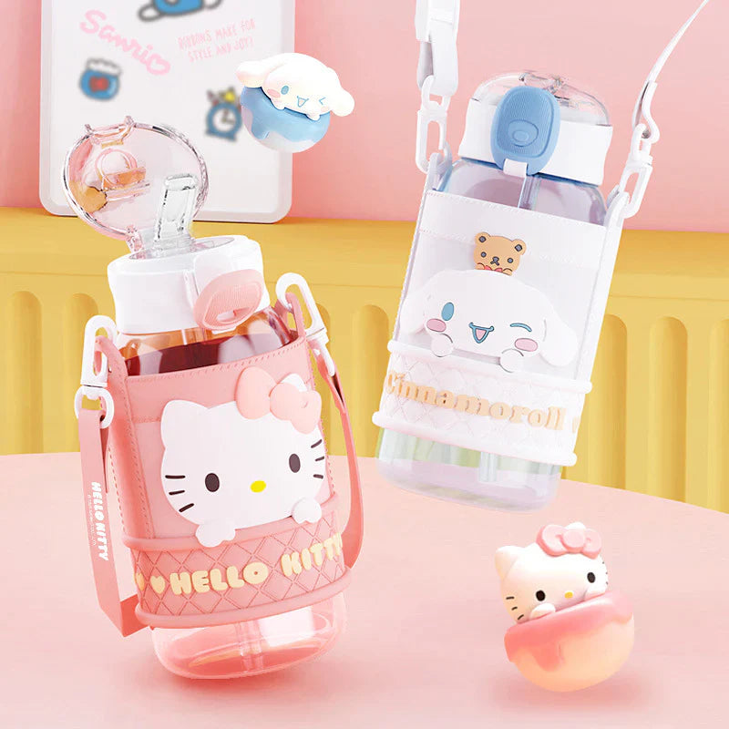 Sanrio Character Tritan Water Bottle with Leak-Proof Lid - Blind Box Mall