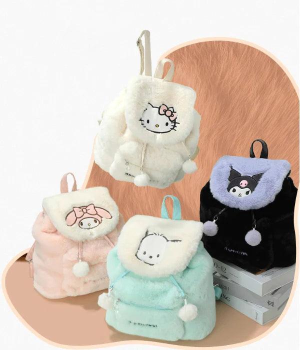 Sanrio Fluffy Backpack - Blind Box Mall