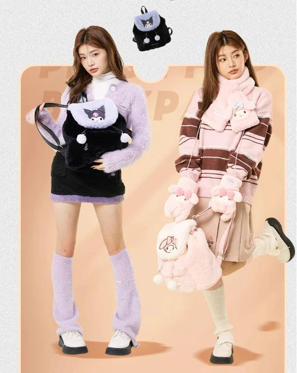 Sanrio Fluffy Backpack - Blind Box Mall