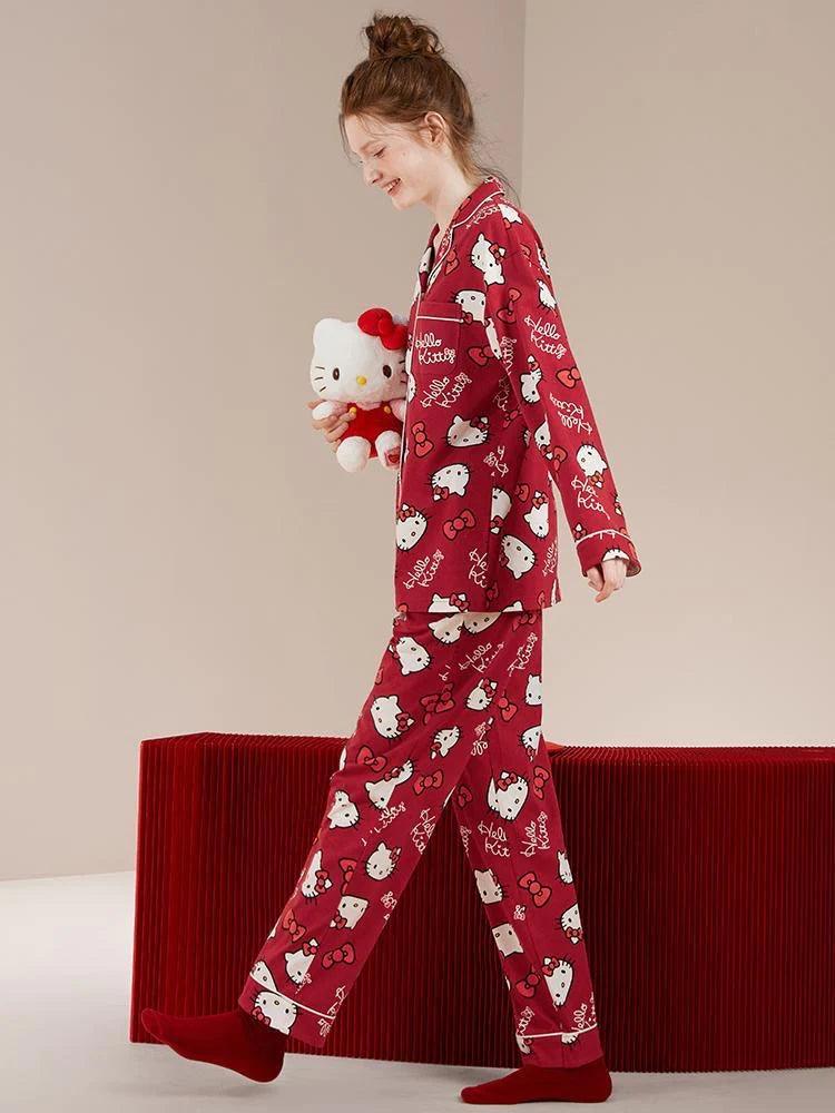 Hello Kitty Pajamas 100% Cotton - Blind Box Mall