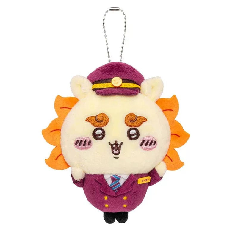 🚂 Chiikawa Train Conductor Mini Plush (11cm) - All Aboard the Cuteness Express! Mini Plush Keychain