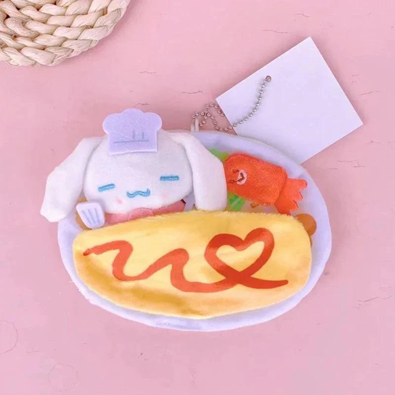 Sanrio Omelette Plushie Keychain - Blind Box Mall