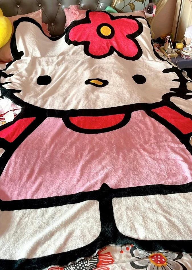 Hello Kitty Figure Blanket - Blind Box Mall