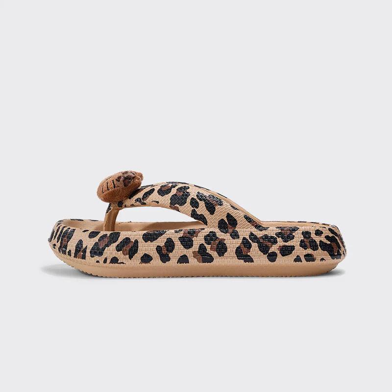 HelloKitty Leopard Chunky Thongs - Blind Box Mall