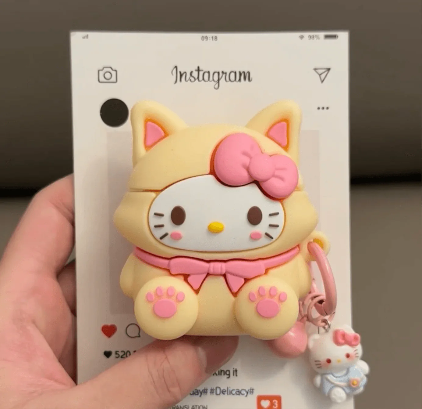 HelloKitty Cute Airpods Case With Charm - Blind Box Mall