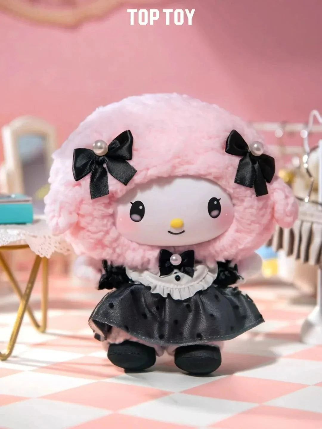 Kuromi & My Melody Elegant Gown Plush Doll Charm Blind Box - Blind Box Mall