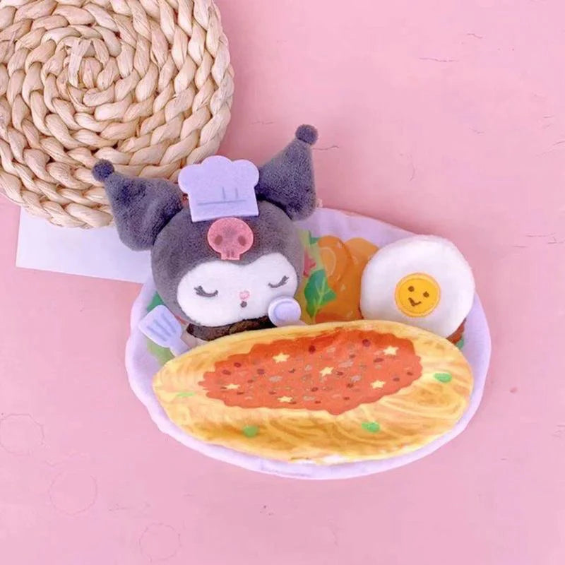 Sanrio Omelette Plushie Keychain - Blind Box Mall